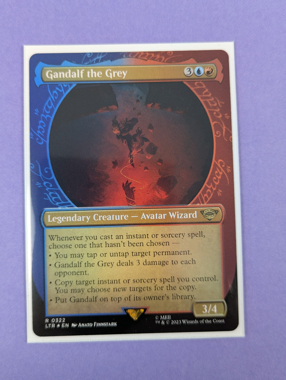 MTG: The Lord of the Rings: Gandalf the Grey Foil #0322 Rare - NM
