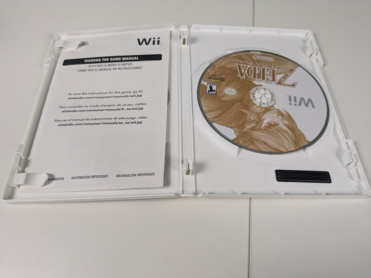 The Legend of Zelda: Twilight Princess (Nintendo Wii, 2006) CIB