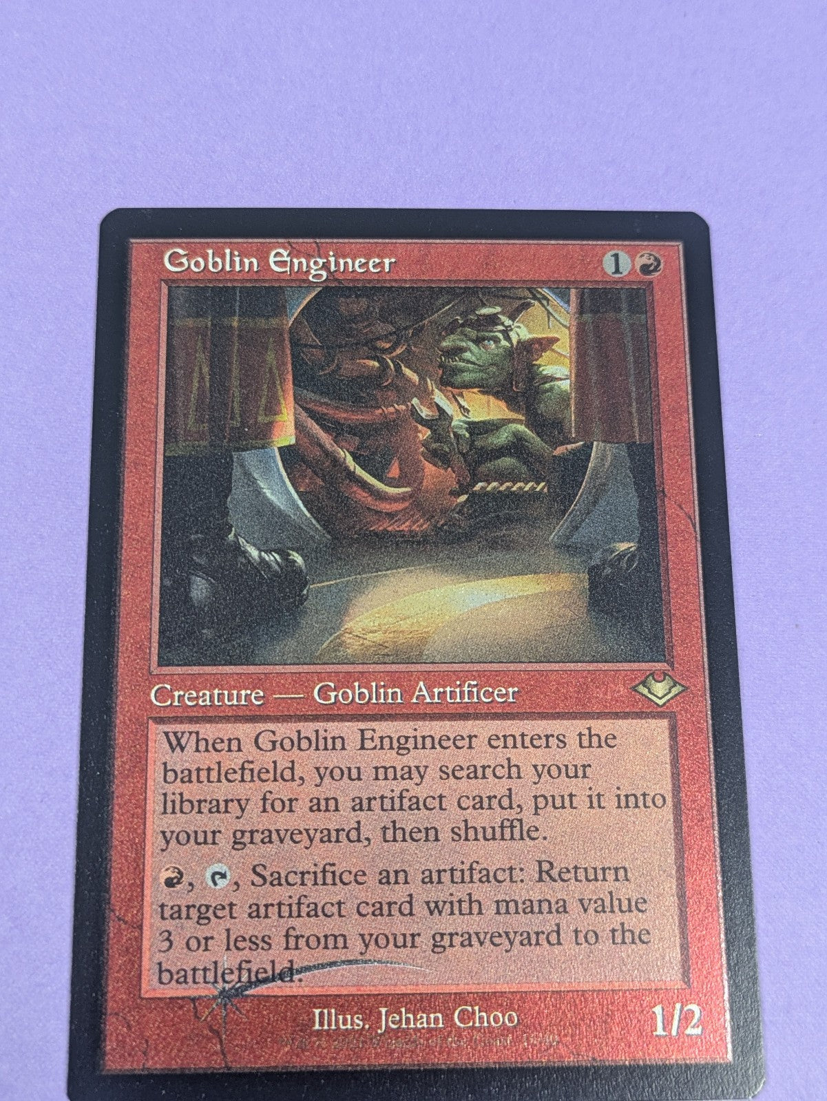 MTG: Modern Horizons: Goblin Engineer Etched Foil #16/40 Rare - NM