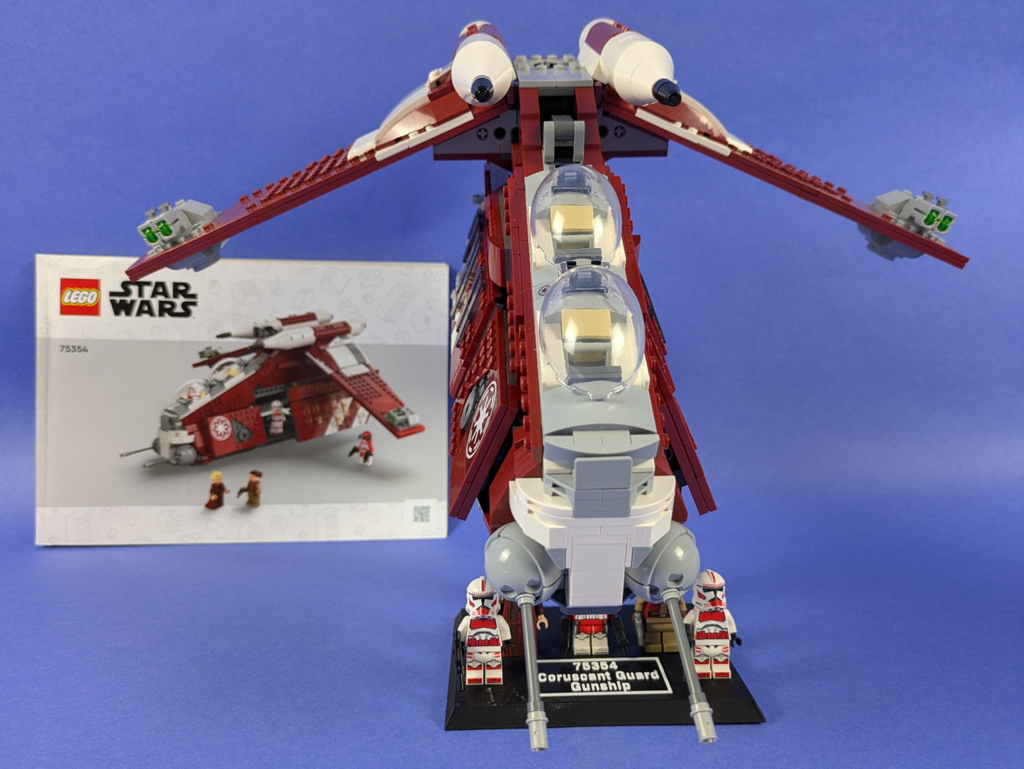Lego Star Wars: The Clone Wars: Coruscant Guard Gunship Set 75354 Complete Set