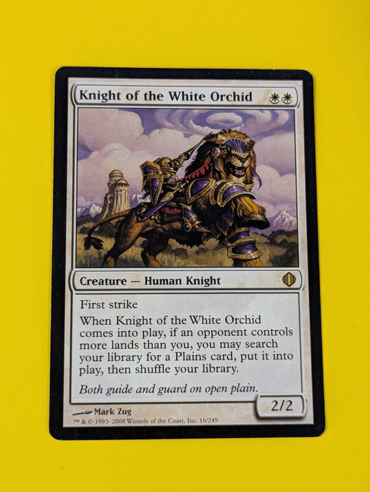 MTG Magic: Shards of Alara: Knight of the White Orchid #16/249 Rare - LP