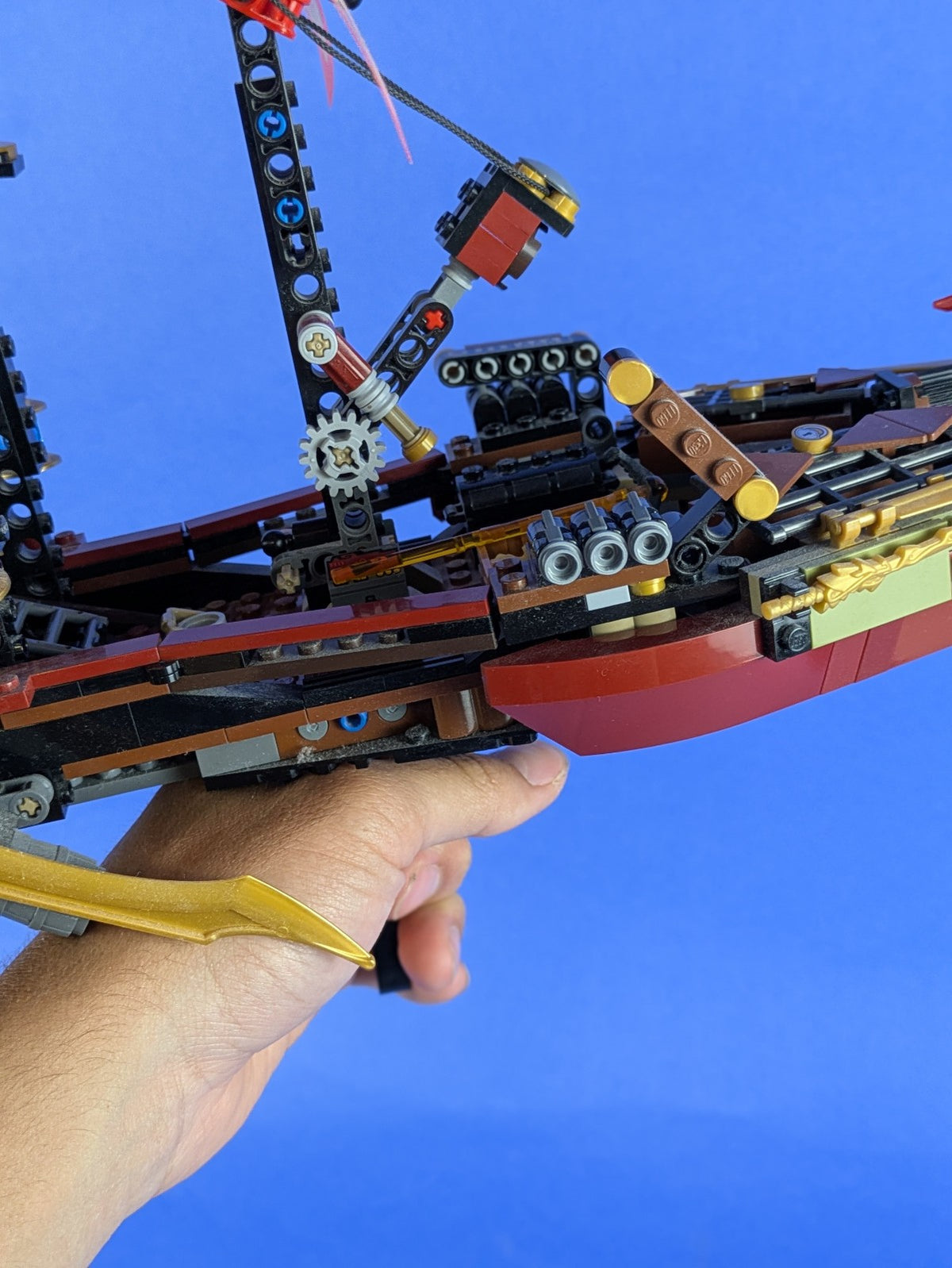 LEGO NINJAGO Final Flight of Destiny's Bounty 70738 Incomplete Set Pre-Owned