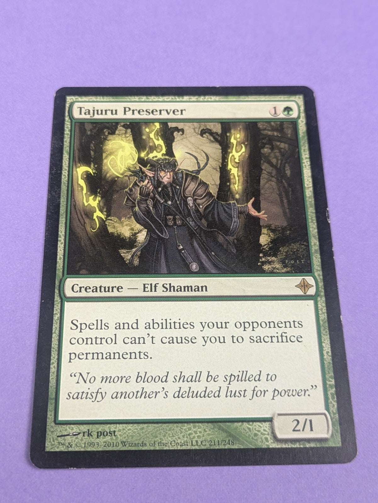 MTG Magic: Rise of the Eldrazi: Tajuru Preserver #211/248 Rare - LP