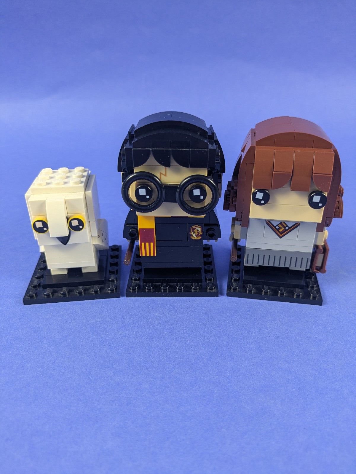 LEGO BrickHeadz Hermione Granger Harry Potter & Hedwig 41616 41615 Pre-Owned