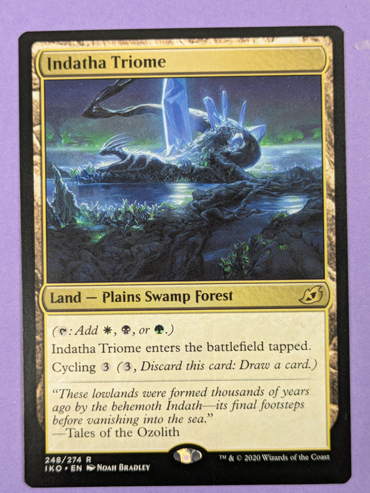 MTG Magic: Ikoria: Lair of Behemoths: Indatha Triome #248/274 Rare - NM