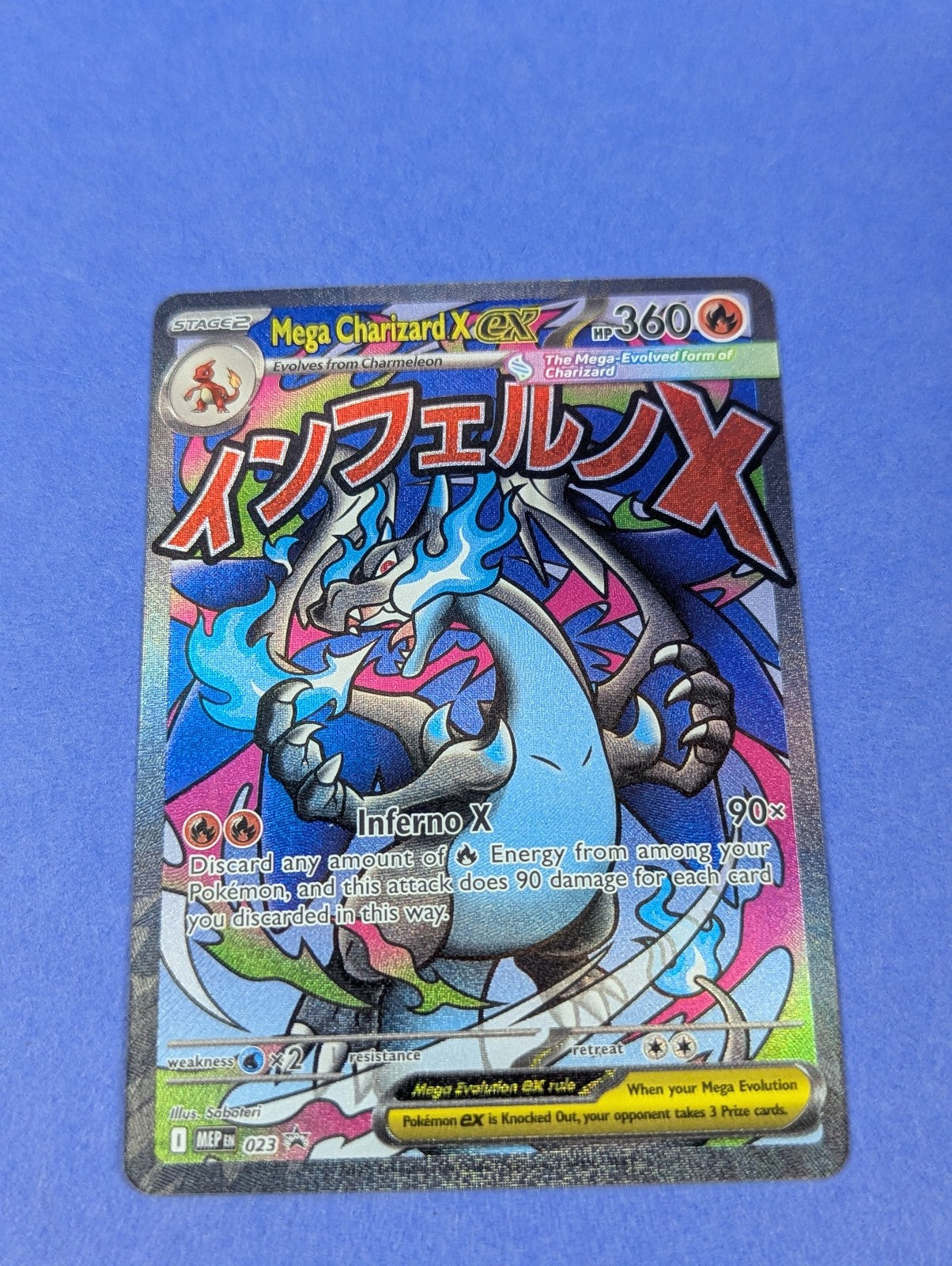 Mega Charizard X ex - MEP023 - Promo Holo Mega Evolution Promos - Pokemon - NM