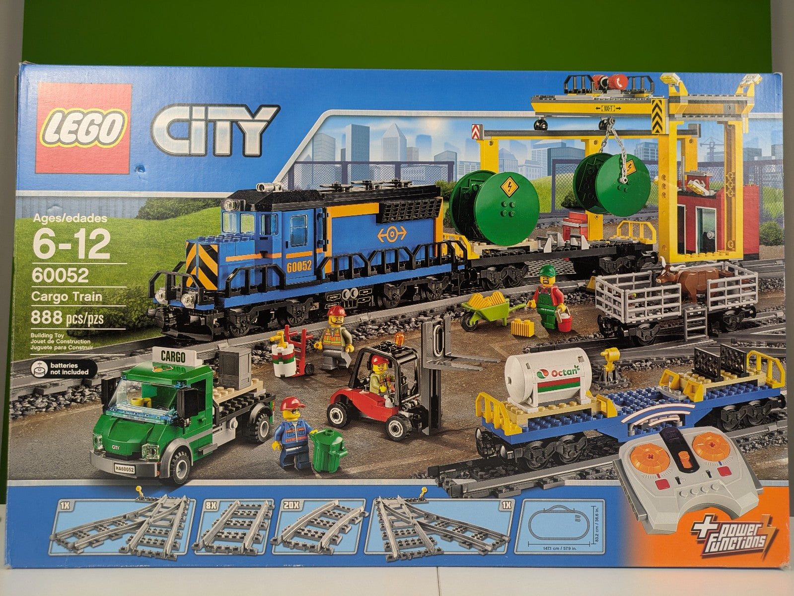 Lego City: Train: RC Train: Cargo Train Set 60052 - Complete Set