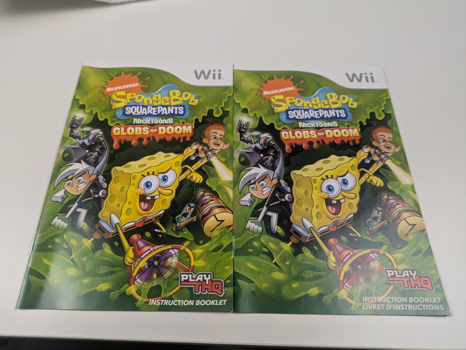 SpongeBob SquarePants Nicktoons: Globs of Doom (Nintendo Wii, 2008) CIB