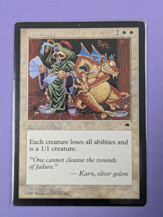 MTG Magic The Gathering: Tempest: Humility Rare - LP