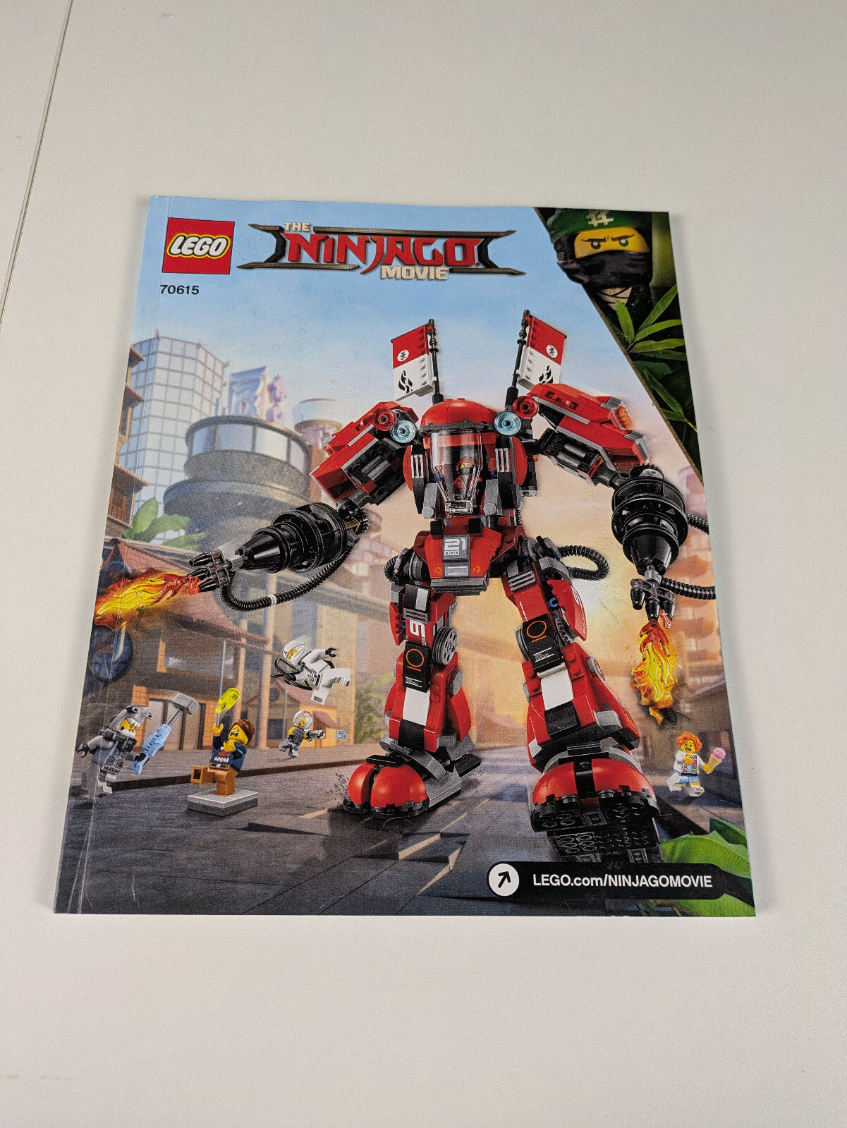 Lego NINJAGO: The LEGO NINJAGO Movie: Fire Mech Set 70615 - w/ Instructions