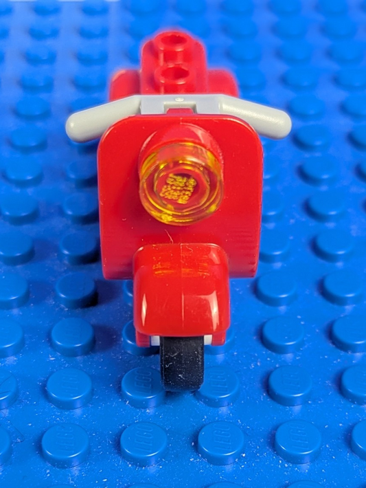 Lego Town: City: Riding Cycle: Scooter with Dark Tan Stand 15396c05 Set 60097