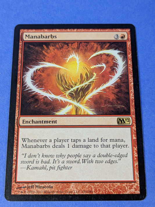 MTG Magic: Magic 2012: Manabarbs #150/249 Rare - MP