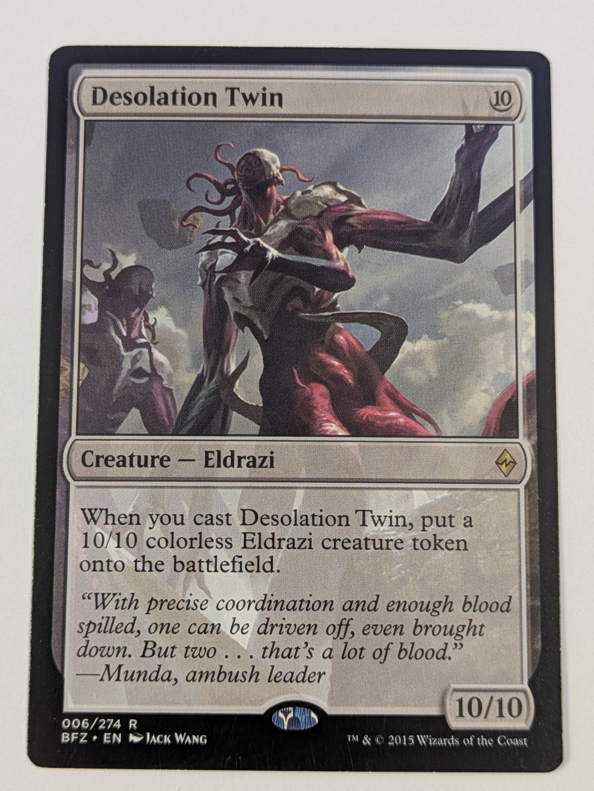 MTG Magic: Battle for Zendikar: Desolation Twin #006/274 Rare - LP