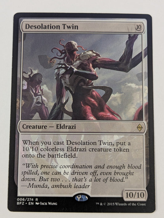 MTG Magic: Battle for Zendikar: Desolation Twin #006/274 Rare - LP