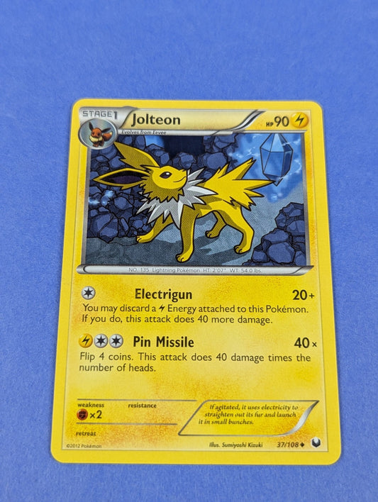 Jolteon - 37/108 - Uncommon Dark Explorers - Pokemon Card - LP