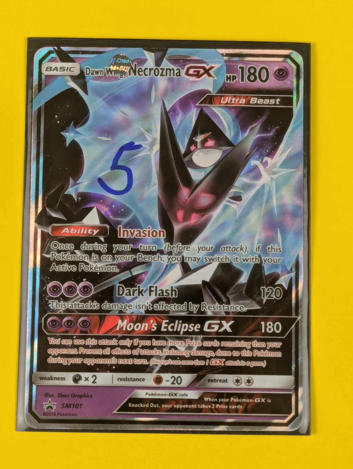 Dawn Wings Necrozma GX - SM101 - Holo Promo Sun & Moon Promos - Pokemon - NM