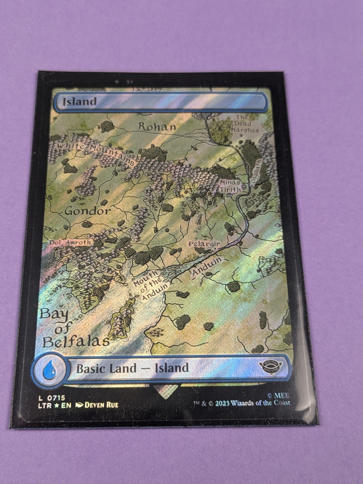 MTG: The Lord of the Rings: Tales of Middle-earth: Island Surge Foil #0715 - LP