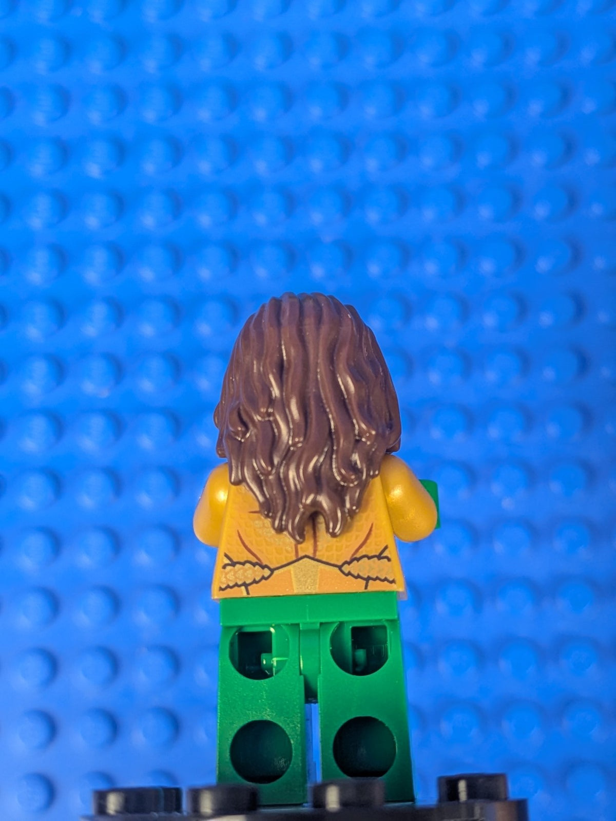 Lego Super Heroes: Aquaman - Dark Brown Long Hair sh0525 Set 76095
