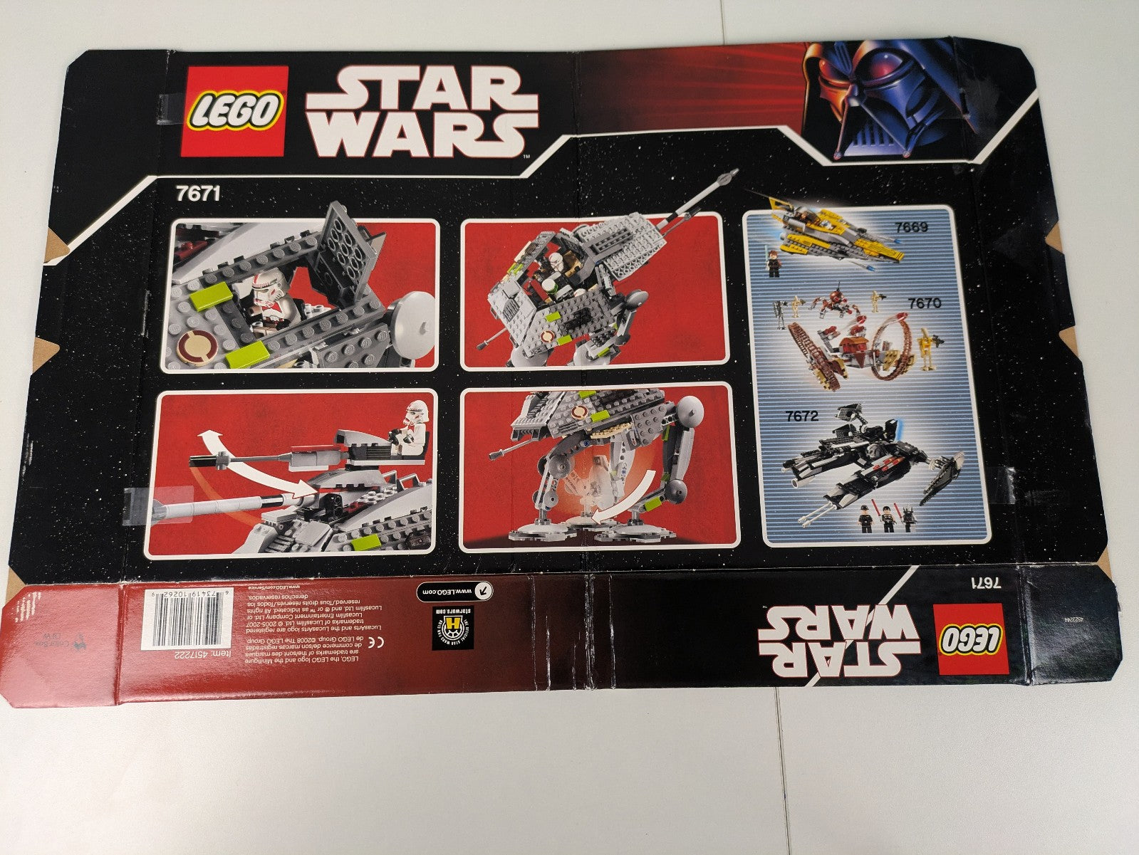 Lego Star Wars: Episode 3: AT-AP Walker Set 7671 - Complete Set