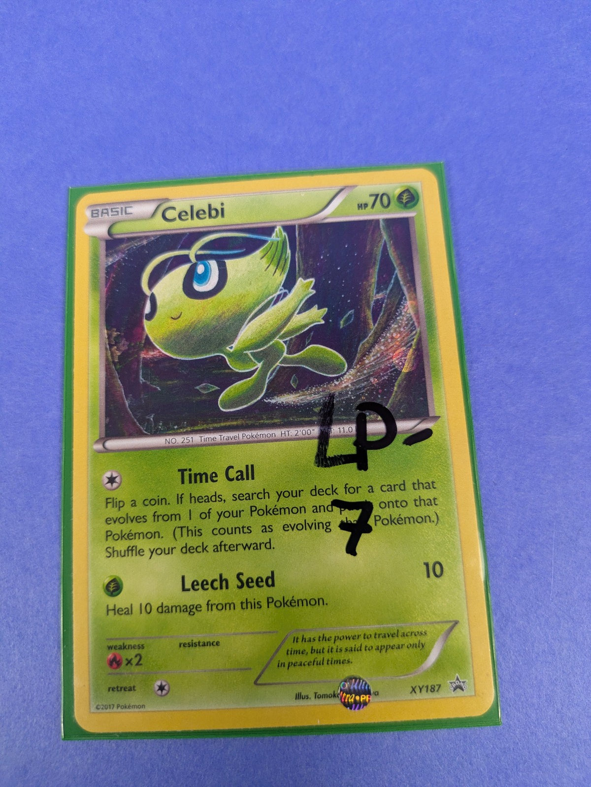 Celebi - XY187 - Promo Holo XY Black Star Promos - Pokemon Card - LP