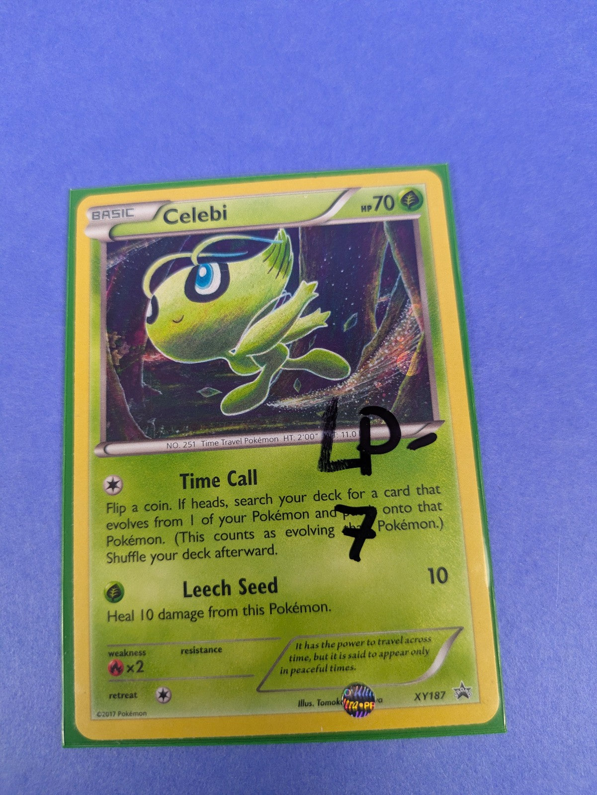 Celebi - XY187 - Promo Holo XY Black Star Promos - Pokemon Card - LP