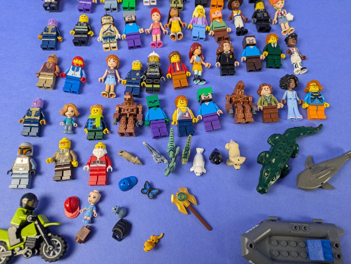 Lego Bundle Set: 100+ Random Minifigures Super Heroes, Minecraft, Harry Potter
