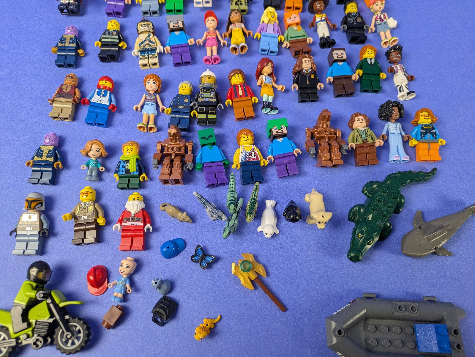 Lego Bundle Set: 100+ Random Minifigures Super Heroes, Minecraft, Harry Potter