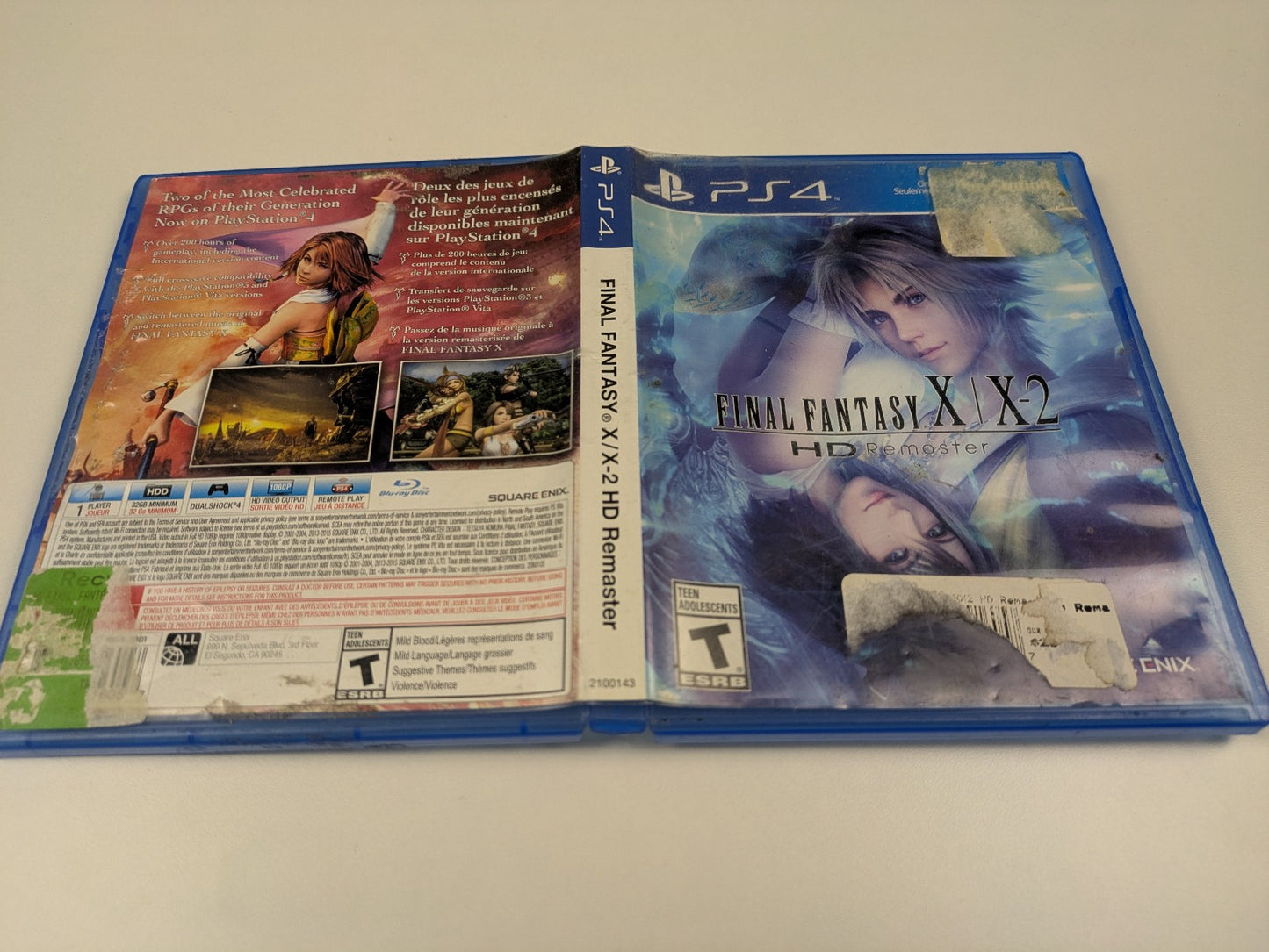 Final Fantasy X / X‑2 HD Remaster (PS4, 2015) No Manual