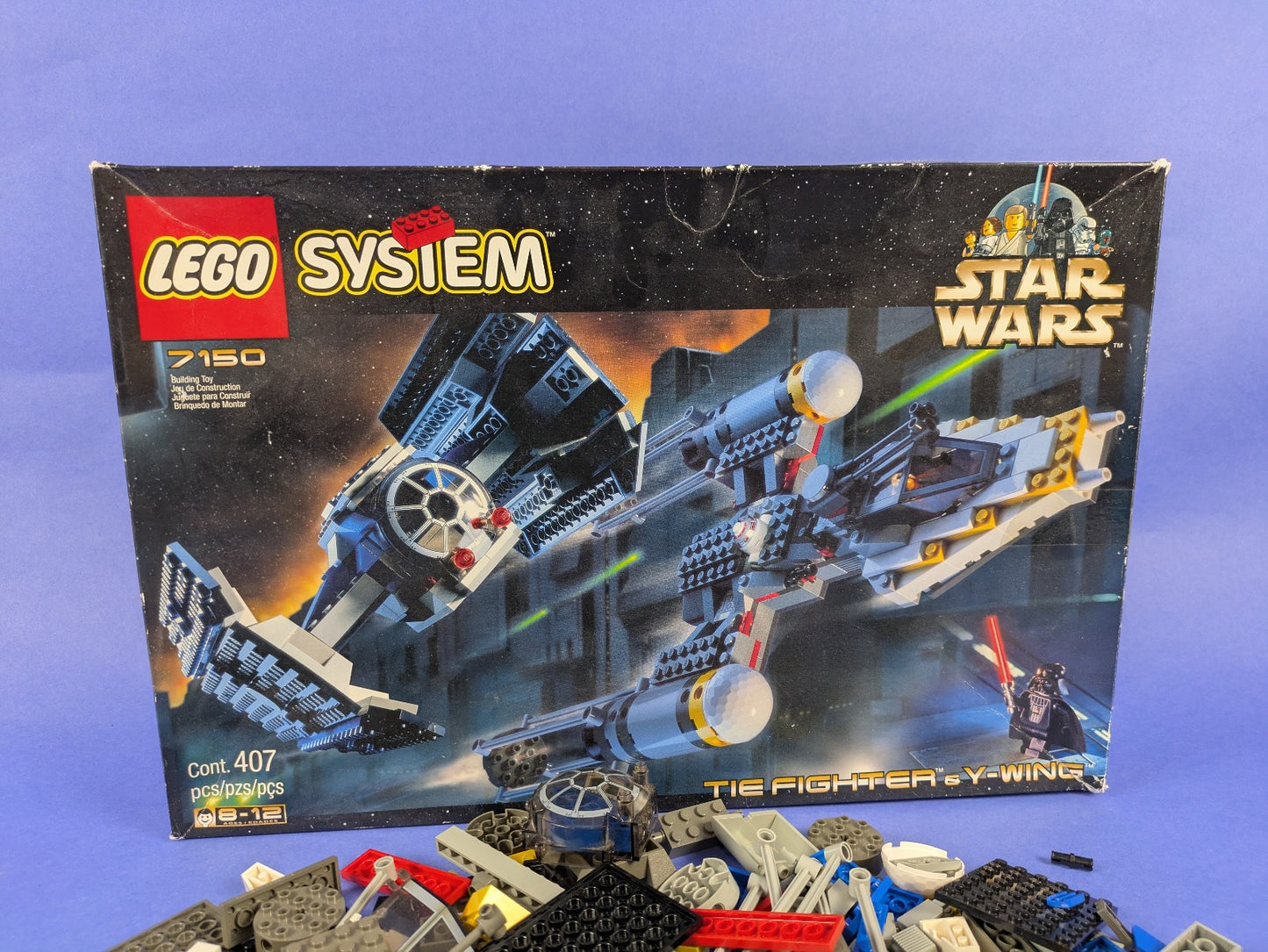 LEGO Star Wars TIE Fighter & Y-wing 7150 Complete Set Pre-Owned
