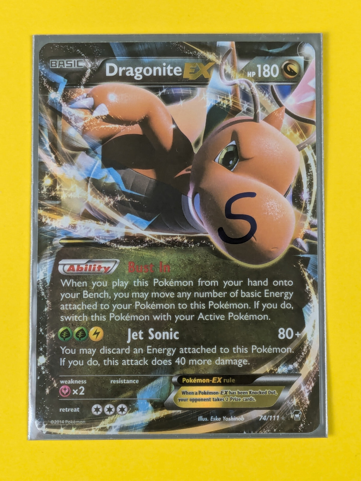 Dragonite EX - 74/111 - Ultra Rare Furious Fists - Pokemon Card - NM