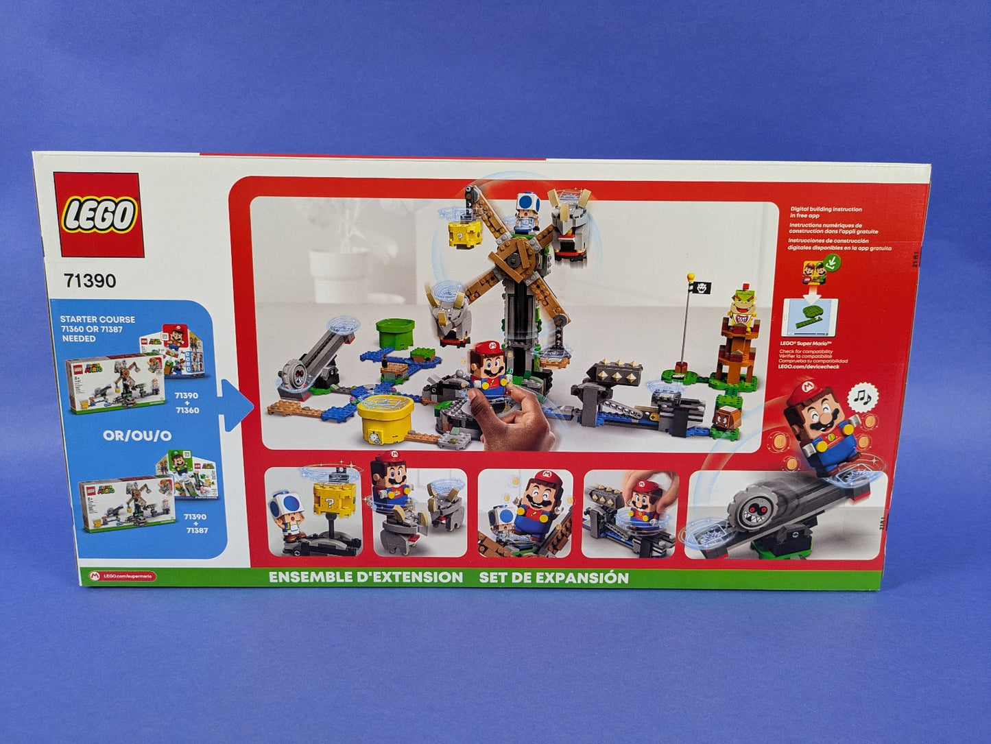 Lego Super Mario: Reznor Knockdown - Expansion Set 71390 BRAND NEW
