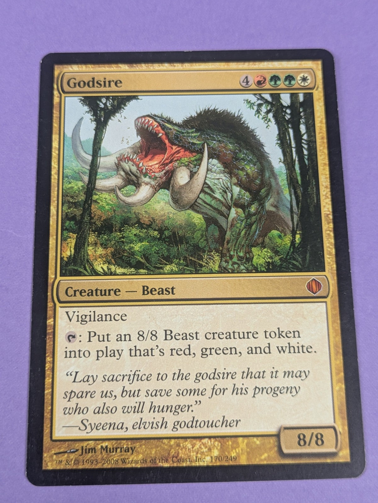 MTG Magic the Gathering: Shards of Alara: Godsire #170/249 Mythic - NM