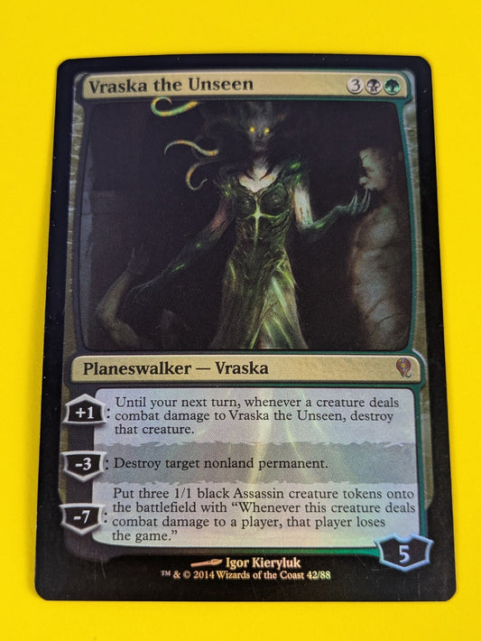 MTG Magic: Duel Decks: Jace vs. Vraska: Vraska the Unseen #42/88 Rare - LP