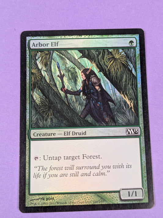 MTG Magic: Magic 2013: Arbor Elf Foil #160/249 Rare - LP