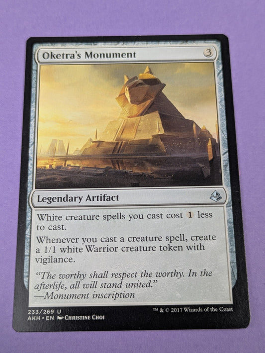 MTG Magic: Amonkhet: Oketra's Monument #233/269 Uncommon - NM