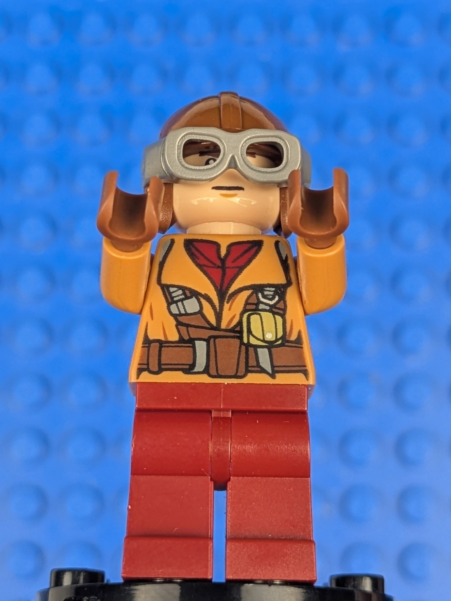 Lego Star Wars: Naboo Fighter Pilot - Medium Nougat Jacket sw0641 Set 75092