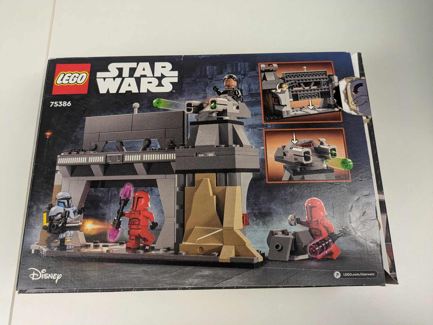 Lego Star Wars: Paz Vizsla and Moff Gideon Battle Set 75386 Complete Set