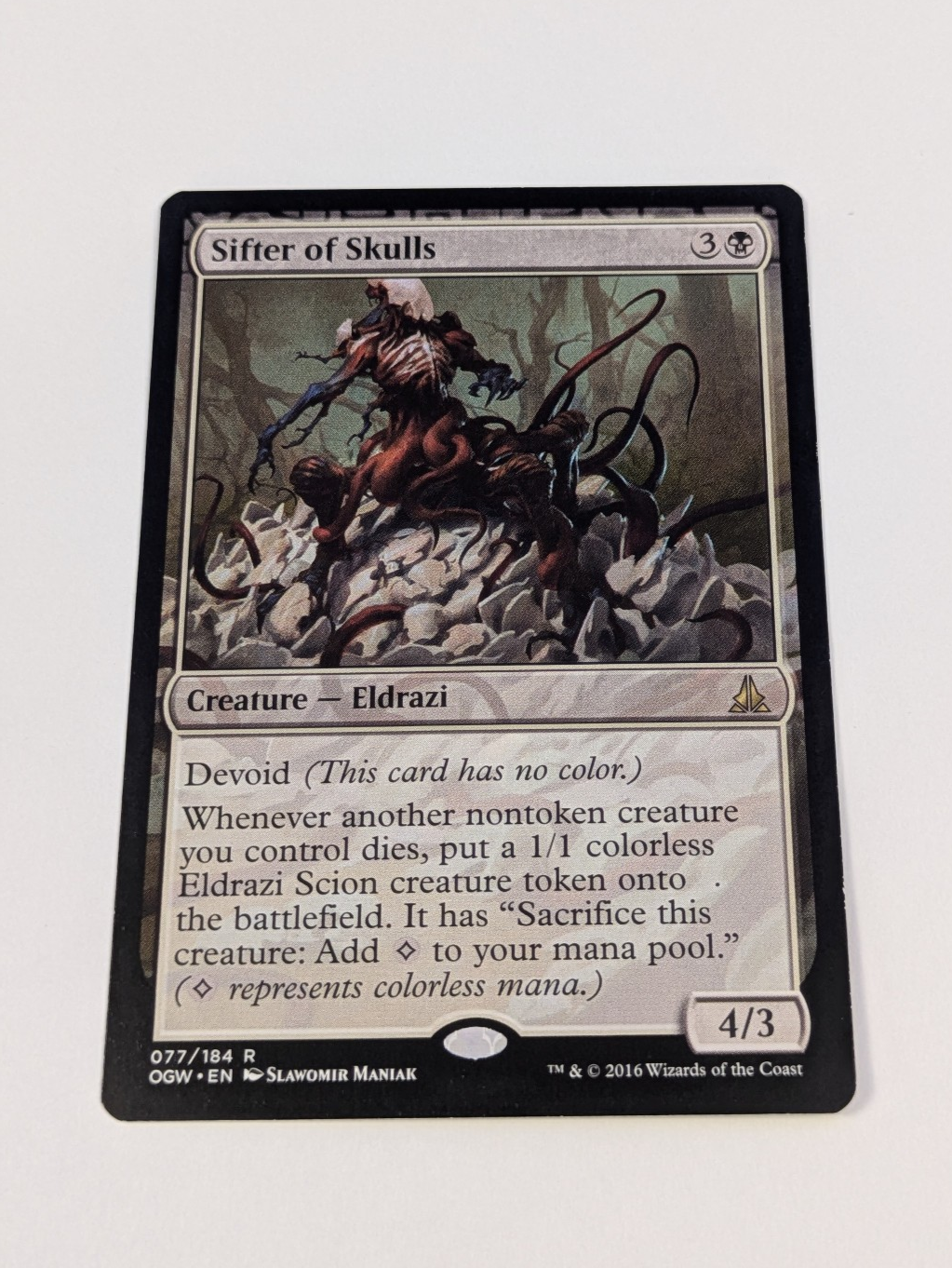 MTG Magic: Oath of the Gatewatch: Sifter of Skulls #077/184 Rare - LP