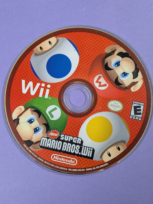Nintendo Wii Video Game: Super Mario Bros. Wii (Nintendo Wii, 2009) Disc Only