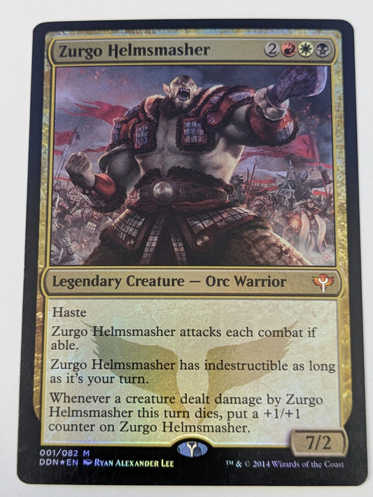 MTG: Duel Decks: Speed vs. Cunning: Zurgo Helmsmasher Foil #001/082 Mythic - LP