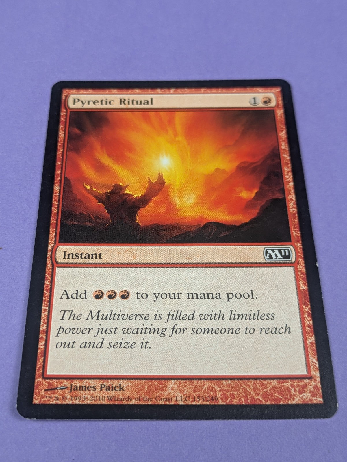 MTG Magic: Magic 2011: Pyretic Ritual #153/249 Common - MP
