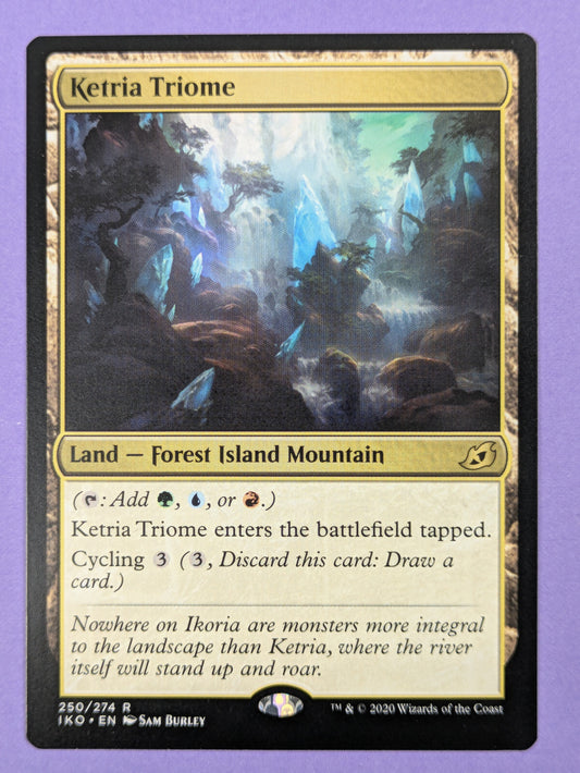 MTG Magic: Ikoria: Lair of Behemoths: Ketria Triome #250/274 Rare
