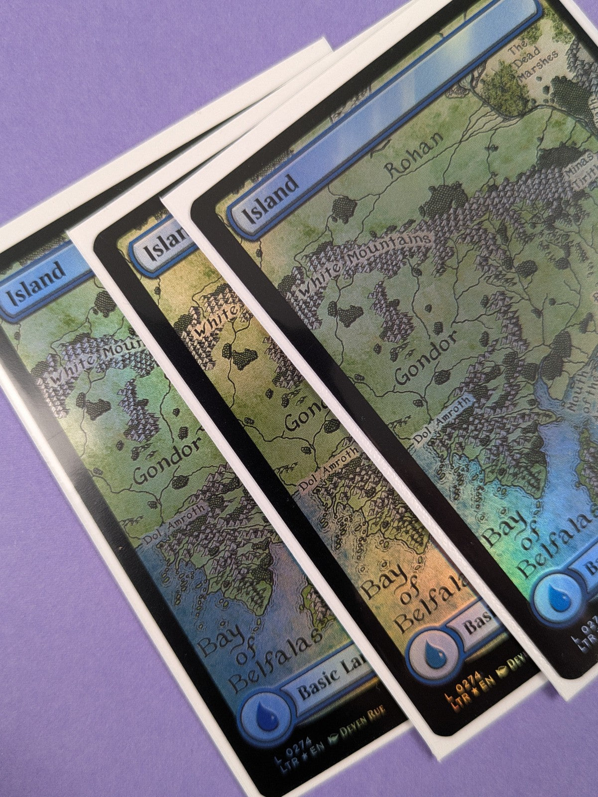 MTG: The Lord of the Rings: Tales of Middle-earth: Island Foil #0274 Land - NM