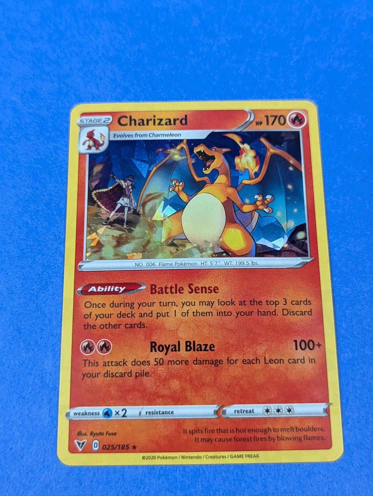 Charizard - 025/185 - Shattered Holo Rare Sword & Shield Promos - Pokemon - NM