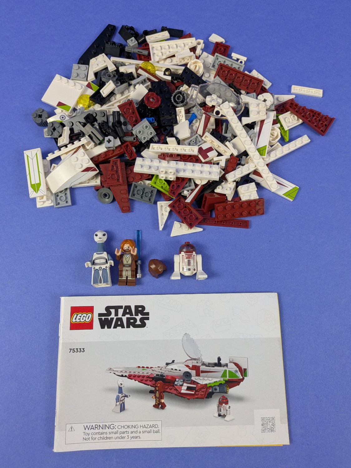 LEGO Star Wars Obi-Wan Kenobi's Jedi Starfighter 75333 Complete Set Pre-Owned