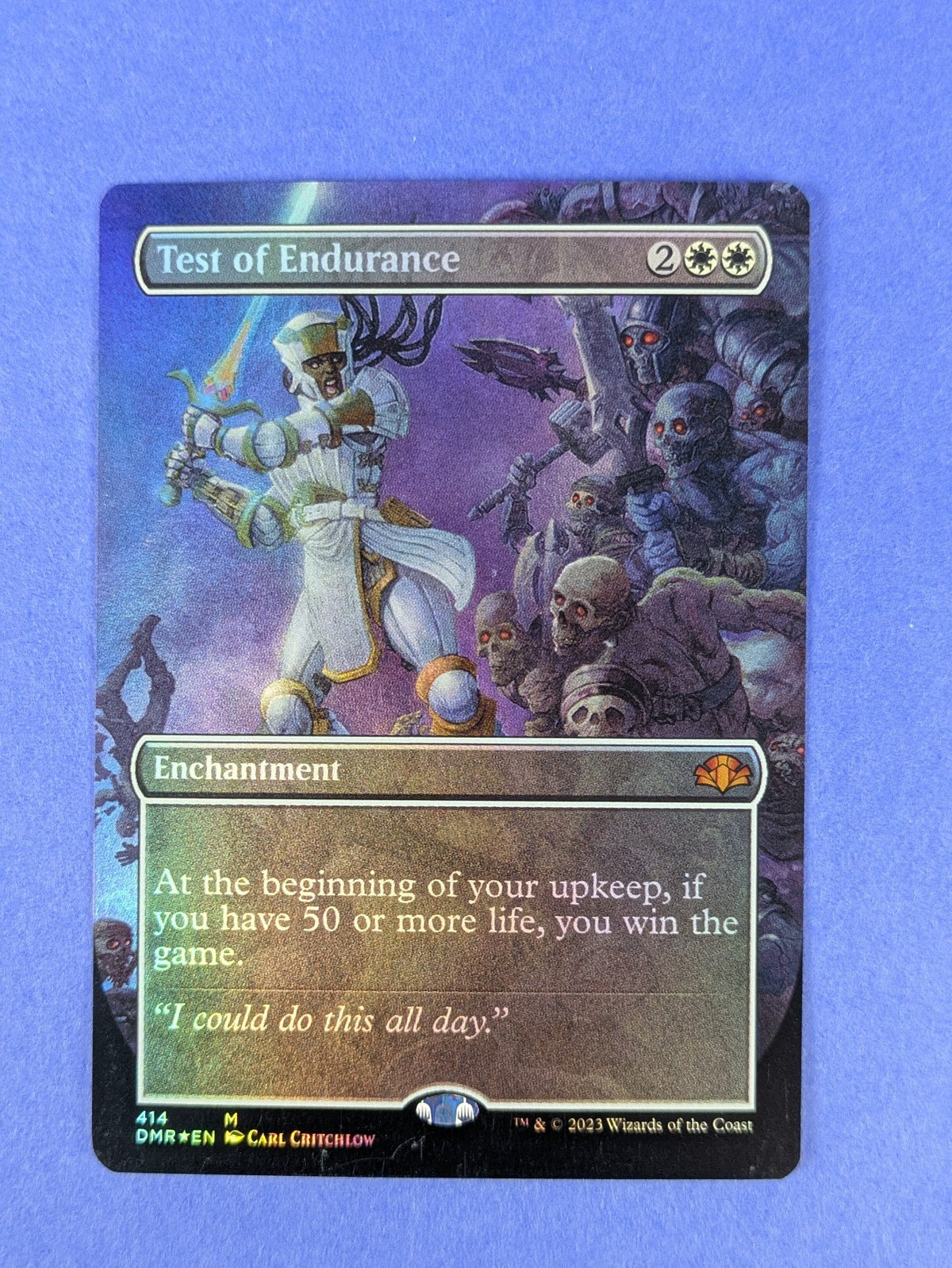 MTG Magic: Dominaria Remastered: Test of Endurance Foil #414 Mythic - NM