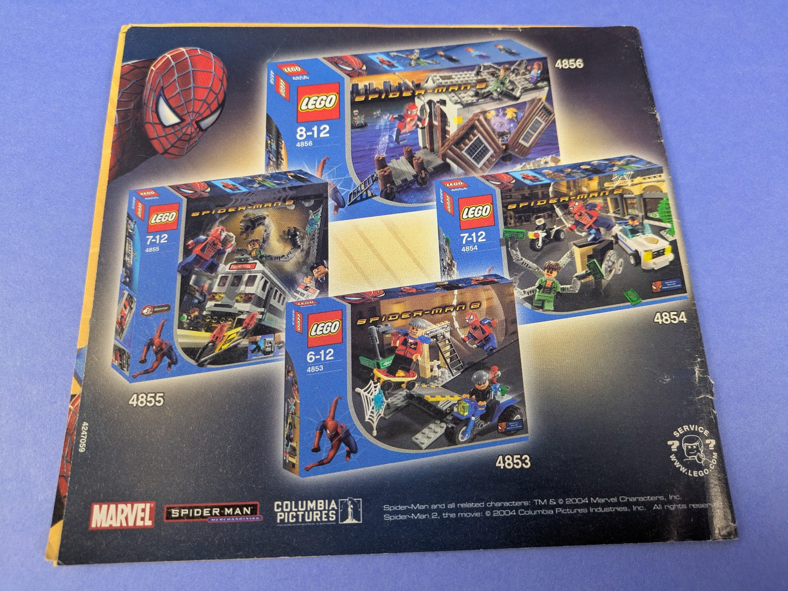 LEGO Spider-Man Spider-Man's Train Rescue 4855 Complete Set Pre-Owned