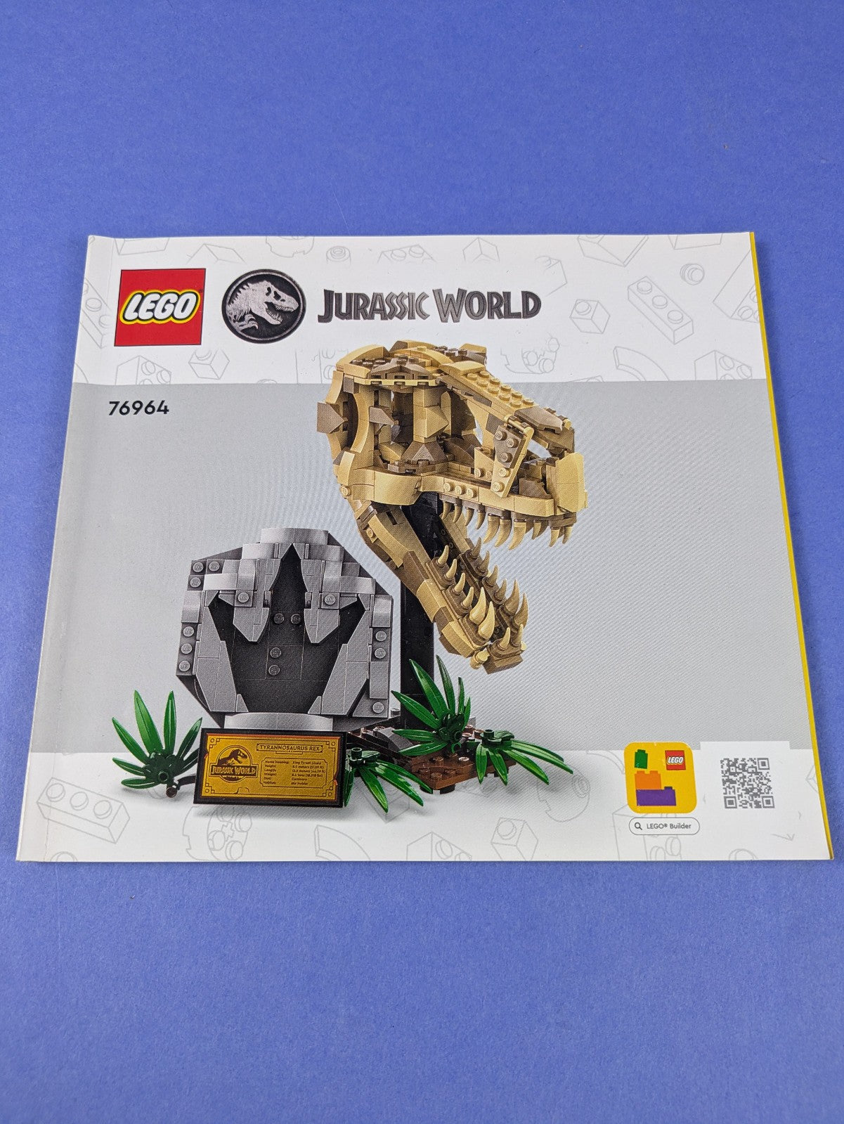 LEGO Jurassic World Dinosaur Fossils: T. rex Skull 76964 Complete Set Pre-Owned