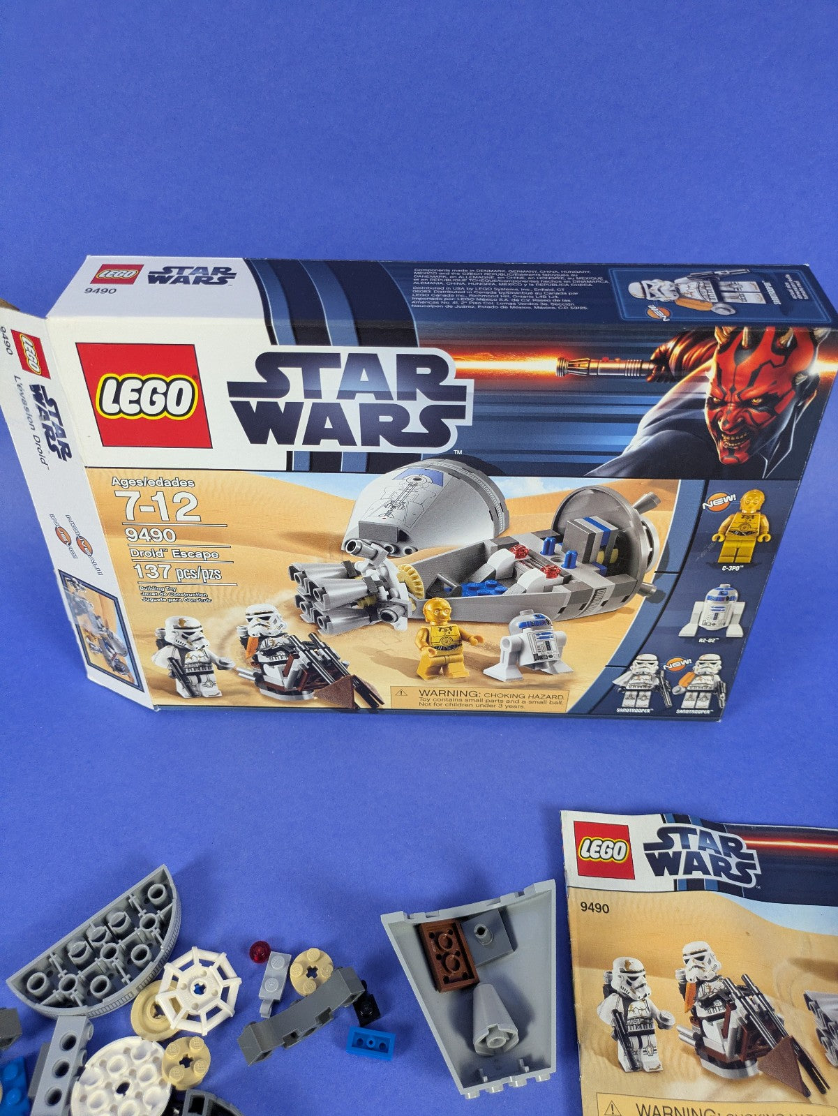 Lego Star Wars: Episode 4-6: Droid Escape Set 9490 Complete Set
