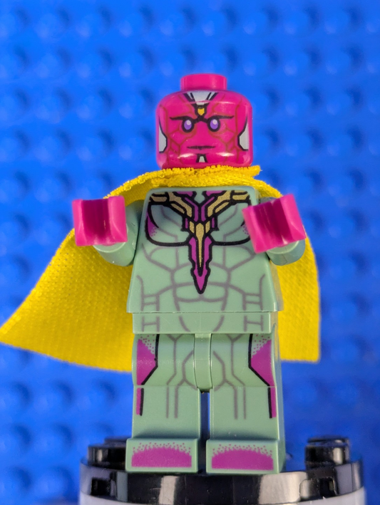 Lego Super Heroes: Vision - Sand Green Yellow Spot sh0303 Sets 76067, 76103
